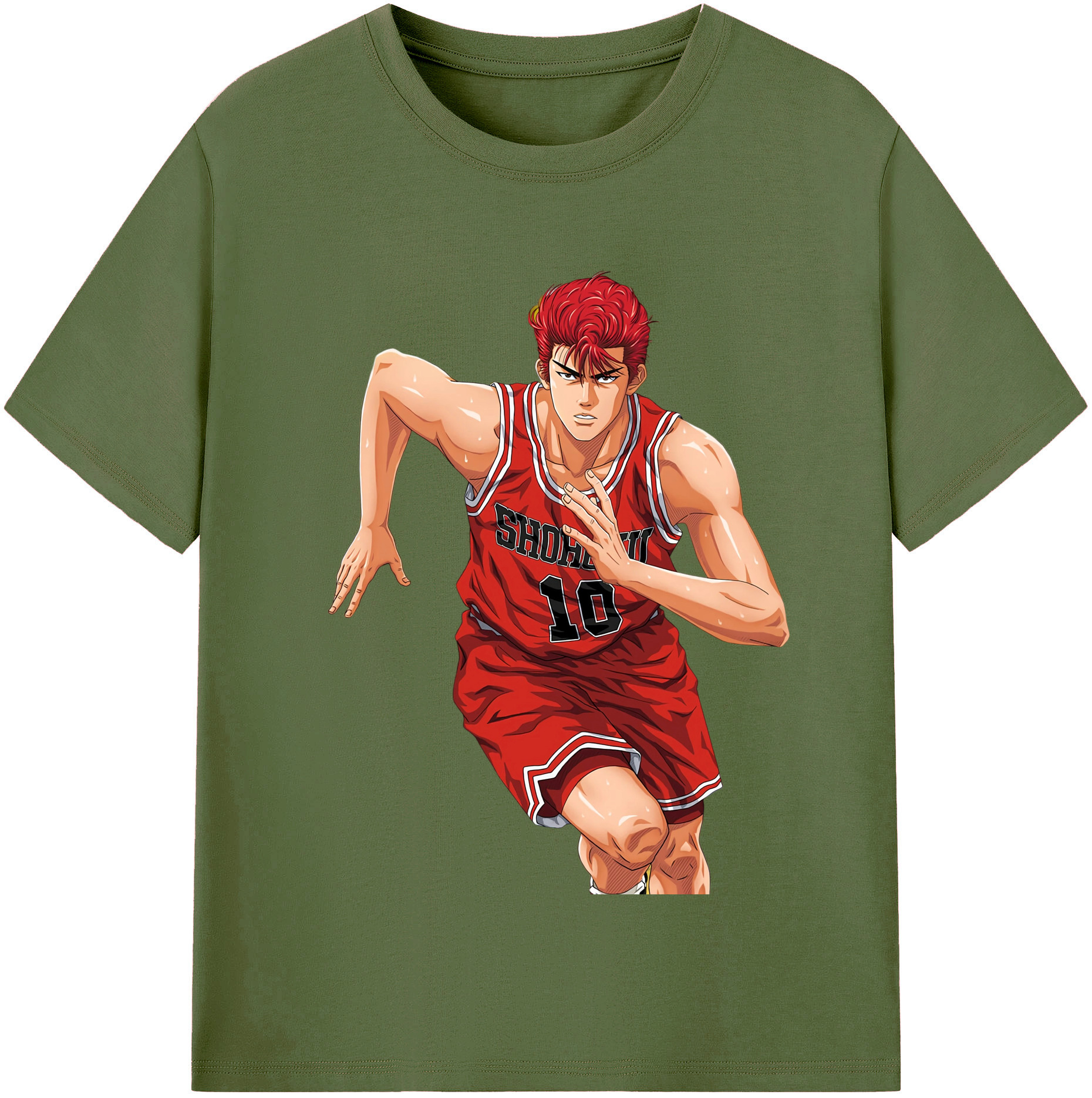 SLAM DUNK／スラムダンク 綿100％半袖Tシャツ（フロントプリント）